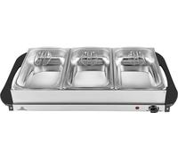 Silva Homeline SH 4.1 425009 Chauffe-plat de buffet acier inoxydable, noir