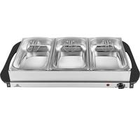 Silva Homeline SH 4.1 425009 Chauffe-plat de buffet acier inoxydable, noir