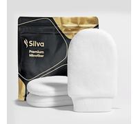 Silva Lot de 3 tampons démaquillants lavables en microfibre réutilisables pour le visage et les yeux - Doux pour la peau et respectueux de l'environnement
