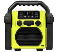 Silva Schneider BR 230 BT neon-gelb Radio de chantier FM USB, Bluetooth fonction réveil, fonction de charge de la batte