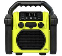 Silva Schneider BR 230 BT neon-gelb Radio de chantier FM USB, Bluetooth fonction réveil, fonction de charge de la batterie
