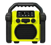 Silva Schneider BR 230 BT Neon-Gelb Radio de Chantier FM USB, Bluetooth Fonction réveil, Fonction de Charge de la Batte