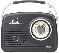Silva-Schneider Mono 1965 Radio De Valise Fonctionne Sur Secteur Ou À Piles Noir