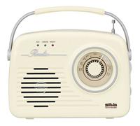 Silva Schneider Mono 1965 Radio portative FM AUX, USB rechargeable beige