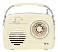 Silva Schneider Mono 1965 Radio portative FM AUX, USB rechargeable beige G