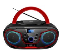 Silva Schneider MPC 19.4 USB Radio-lecteur CD FM AUX, CD, USB noir, rouge