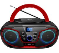Silva Schneider MPC 19.4 USB Radio-lecteur CD FM AUX, CD, USB noir, rouge