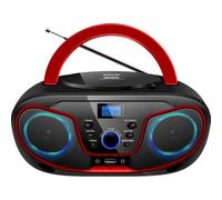 Silva Schneider MPC 1901851 Radio CD USB FM, AUX, CD, USB, Noir, Rouge