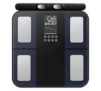 SilvanHome Balance connectée numérique à 8 électrodes pour salle de bain (Bleu Pro)