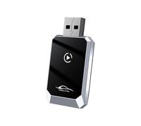 (Silver) 2 in 1 CarPlays Androids Auto Dongle Plug Play Installation for Car Interior