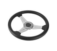 (Silver) 350mm Deep Dish Steering Wheel, Sport Steering Wheel, Racing Steering Wheel For Car Universal Modified Accessory (red)