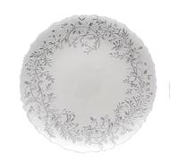SILVER assiette plate en verre D33 cm - Couronne