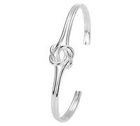 Silver Bangle Bracelets For Women Cuff Bracelet Adjustable Jewelry Fashion Open Bangles Cuff Jewelry For Women Mom Wife Mothers Day Valentine Bracelet Largeur Bracelets Breloques (Silver, One Size)