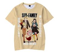 Silver Basic Anime Spy T-Shirt Anya Forger Cosplay Kawaii Décontracté Manches Courtes Femme Homme Top S,3098-2