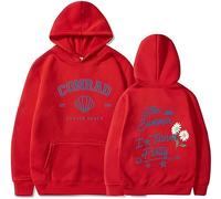 Silver Basic Damen The Summer I Turned Pretty Lose Sweat à Capuche Souple Kordelzug Tasche Kapuzen Sweat - Shirt-Red-M1