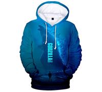 Silver Basic Garçon Pull Imprimé Godzilla King of The Monsters Sweat à Capuche Classique 3D Costume XXS,Bleu King of Monsters-1