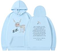 Silver Basic Homme Femme Rapper Hip Hop Drake For All The Dogs Gilet à manches longues avec capuche en duvet-TLBlack-S1