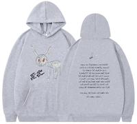 Silver Basic Homme Femme Rapper Hip Hop Drake for All The Dogs Gilet à Manches Longues avec Capuche en Duvet-QHBlack-XL1