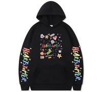 Silver Basic Homme Heartstopper Nick and Charlie Chandail Ample avec Capuchon et Duvet Hip Hop Harajuku Fashion Hoodie-Black-M1