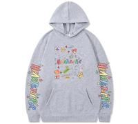Silver Basic Homme Heartstopper Nick and Charlie Chandail Ample avec Capuchon et Duvet Hip Hop Harajuku Fashion Hoodie-Lightgrey-L1