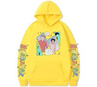 Silver Basic Homme Heartstopper Nick and Charlie Vêtements avec Chapeau lâche Vêtements Comics-Yellow-3XL1