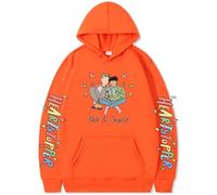 Silver Basic Homme Heartstopper Nick and Charlie Vêtements de Sport Classiques avec Chapeau Sweat à Capuche -Orange-M1