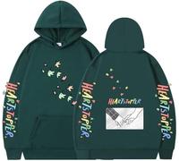 Silver Basic Nick Charlie Sweat à Capuche de Sport imprimé Manga pour Adultes-DarkGreen-XL1