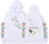 Silver Basic Nick Charlie Sweat à Capuche de Sport imprimé Manga pour Adultes-White-M1