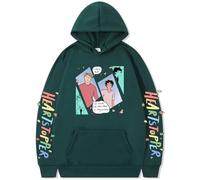 Silver Basic Unisexe Heartstopper Nick and Charlie Femme Haut de survêtement Automne - Hiver en duvet-DarkGreen-2XL1