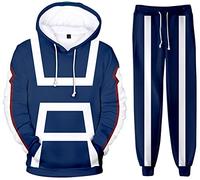 Silver Basic Unisexe Sweats à Capuche et Pantalons 3D Imprimé Hero Manga Déguisement Fantaisie Costume L,2091-4