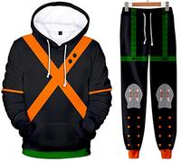 Silver Basic Unisexe Sweats à Capuche et Pantalons 3D Imprimé Hero Manga Déguisement Fantaisie Costume M,2902-4