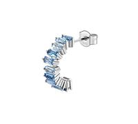 Silver Brosway Fancy Single Earring with light blue zircons FCL10