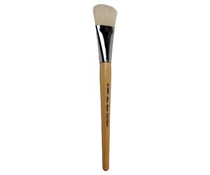 Silver Brush Argent Brosse série 8003 Argent Jumbo Filbert Mid Longueur poignée Brosse, Taille 30, Blanc, en Poils de Porc Transparent