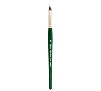Silver Brush Limited 2515SMD Ruby Satin Pinceau Triangulaire Pointu à Poils pour Acrylique Fluide et Fluide, Taille M, Manche Court