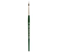 Silver Brush Limited 2515SXSM Ruby Satin Pinceau Triangulaire Pointu à Poils pour Acrylique Fluide et Fluide, Taille XS, Manche Court