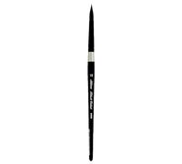 Silver Brush Limited Pinceau Rond Velours Noir 3000S10 pour Aquarelle, Taille 10, Manche Court