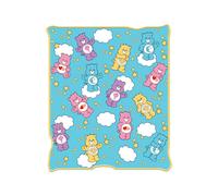 Silver Buffalo Care Bears avec Bedtime Bear Funshine Bear Share Bear et Love-A-Lot Bear 45"" x 60"" Couverture polaire douce et confortable 180 g/m