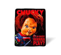 Silver Buffalo Couverture Polaire Hi I'm Chucky Wanna Play 127 x 152,4 cm