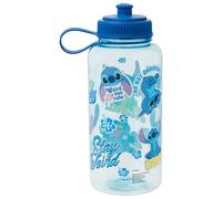 Silver Buffalo Disney Lilo & Stitch Stay Weird Bouteille d'eau avec bouchon de sport | Capacité : 1000 ml