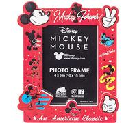 Silver Buffalo Disney Mickey Mouse Cadre photo classique en résine Rouge/multicolore 10 x 15 cm