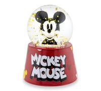 Silver Buffalo Disney Mickey Mouse Mini boule à neige lumineuse | 7,9 cm de haut