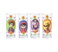 Silver Buffalo Disney Pixar Coco Skull, lot de 4 verres à gobelet, 300 ml
