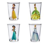 Silver Buffalo Disney Princess Heritage Sketch 100 Years Lot de 4 mini verres 42,5 g