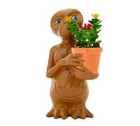 Silver Buffalo E.T. Pot de fleurs extra-terrestre en céramique de 17,8 cm avec plantes succulentes artificielles | | Joli pot de fleurs, plantes d'intérieur artificielles