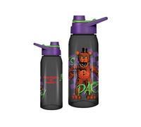 Silver Buffalo Five Nights At Freddy's Core Freddy Let's Party Checkerboard Bouteille d'eau avec couvercle à visser 800 ml