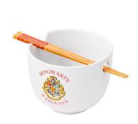 Silver Buffalo Harry Potter Hogwarts | 20-Ounce Ramen Bowl with Chopsticks