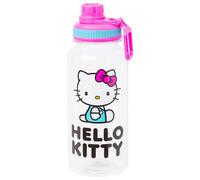 Silver Buffalo Hello Kitty Icons Bouteille en plastique à bec tournant avec autocollant 946 ml