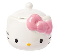 Silver Buffalo Hello Kitty Petit pot à goûter sculpté en céramique avec nœud rose