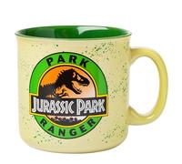 Silver Buffalo JP1403E1 Jurassic Park Ranger Tasses en céramique pour camping-car, 591 ml, vert