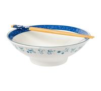 Silver Buffalo Lilo and Stitch Bol à ramen en céramique avec baguettes Motif fleurs 880 ml